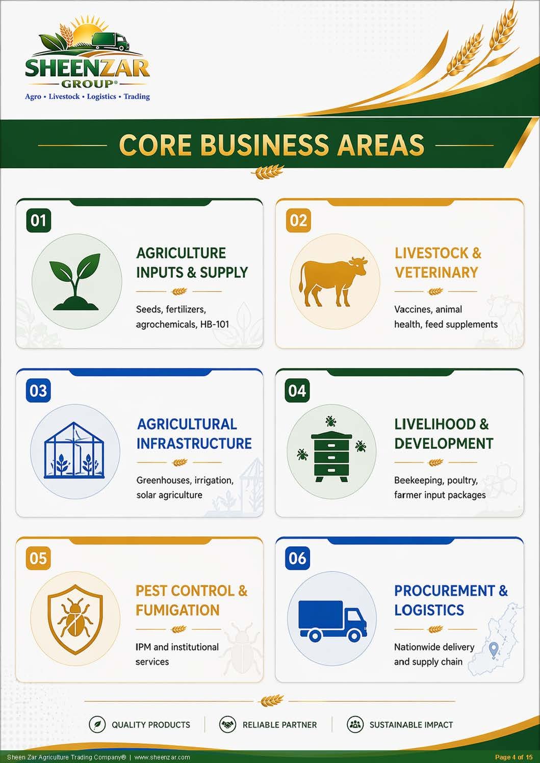 Core Business Areas